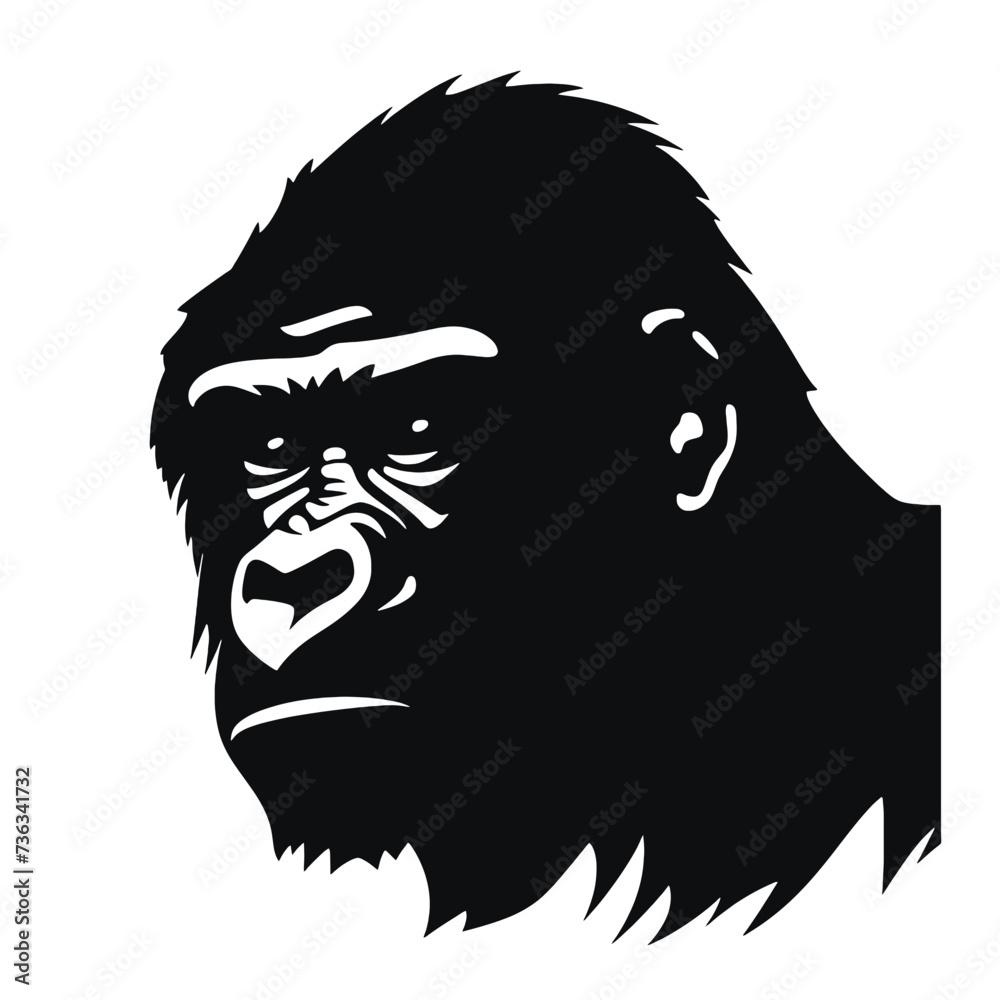 gorilla silhouette gorilla silhouette