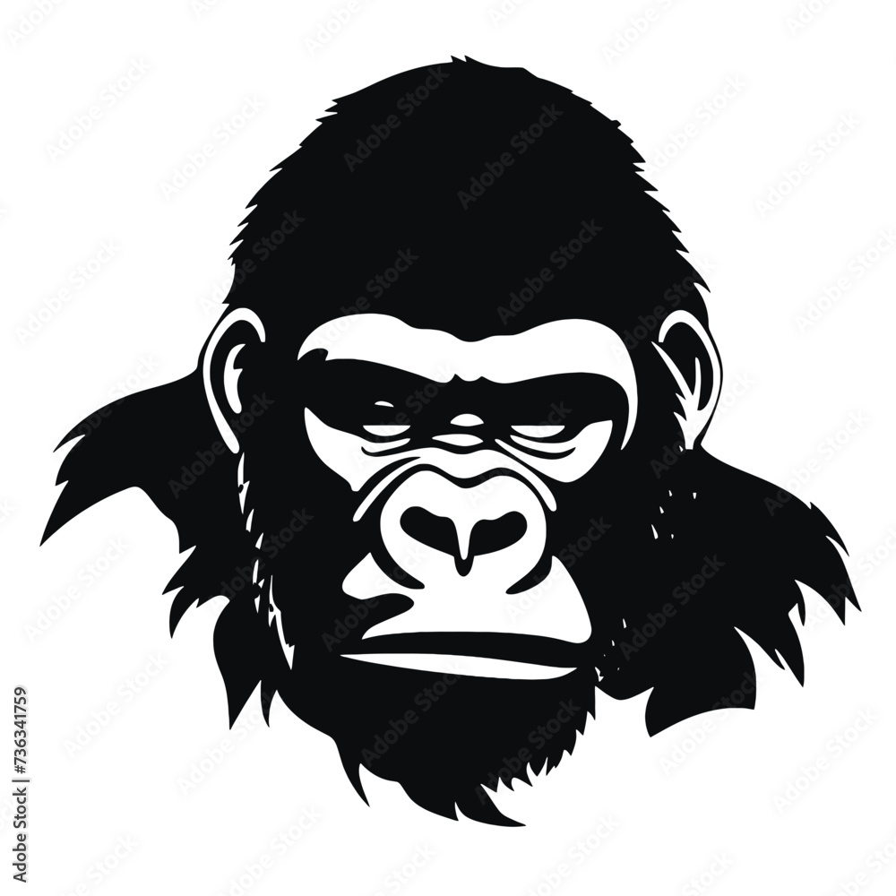 Fototapeta premium gorilla silhouette