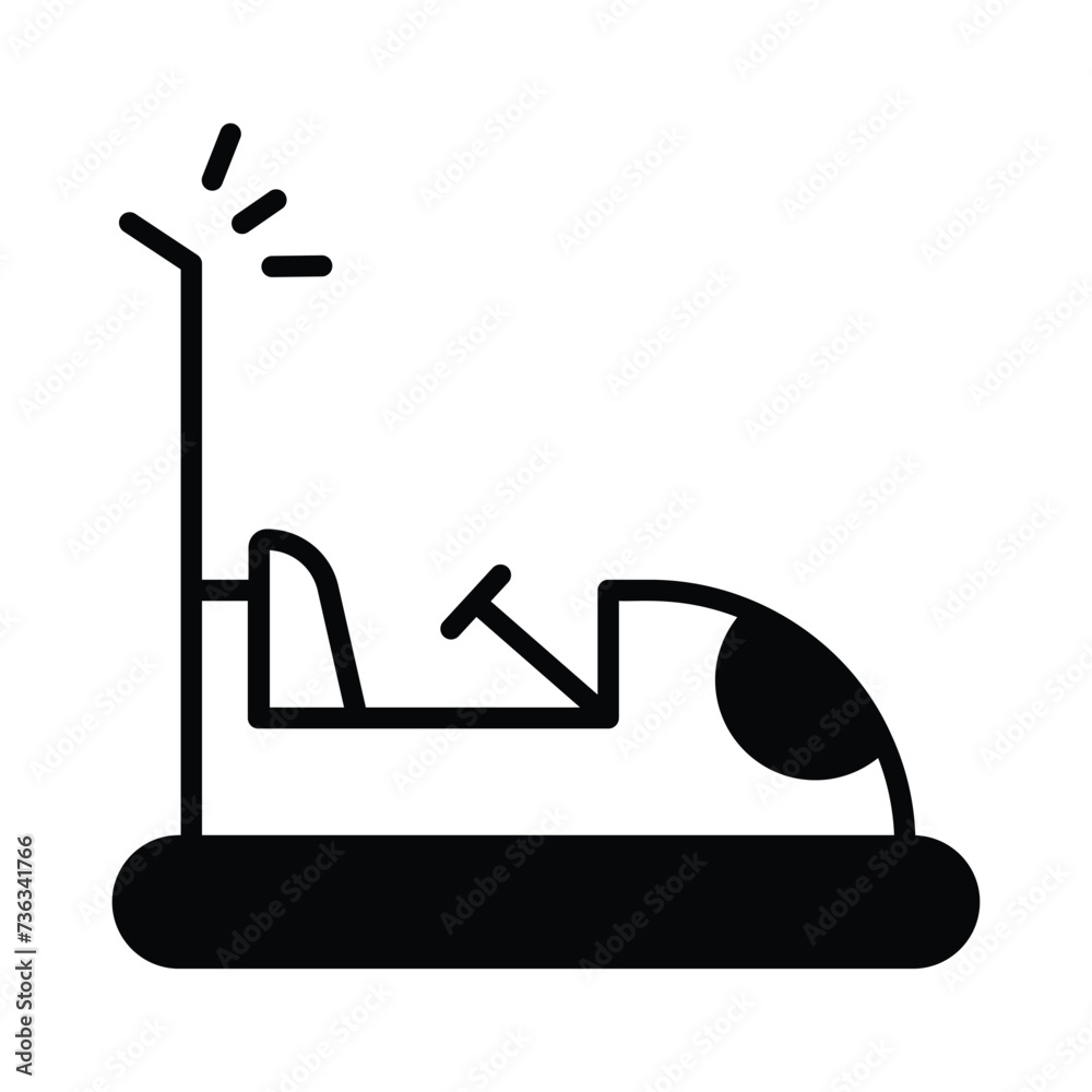 Bumper Car Icon vector. Stock illustration. Bumper Car Icon vector. Stock illustration.