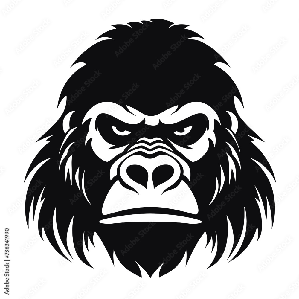 gorilla head tattoo