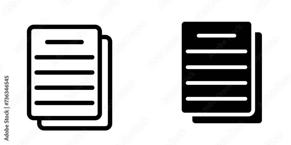 Illustration Vector Graphic of Document icon Illustration Vector Graphic of Document icon