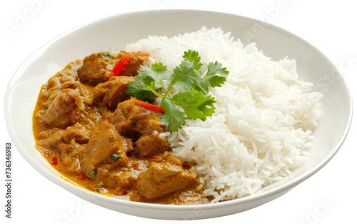 Celebrating World Food Day with Traditional Indian Curry Dish On Transparent Background.