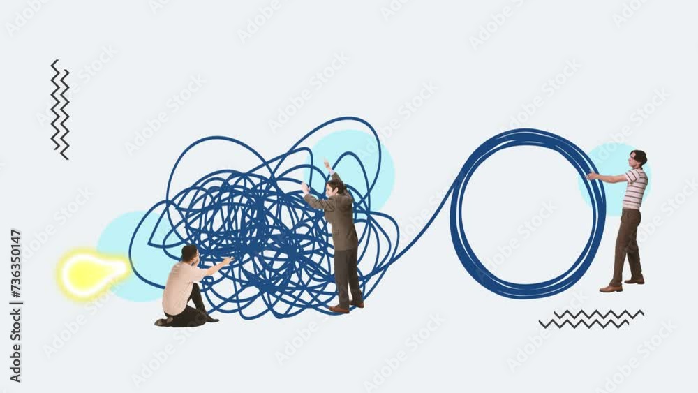Stop motion. Animation. Colleagues, co-workers working on project together, fixing tangled tasks and reaching professional growth. Concept of business, office, teamwork, success, assistance Stop motion. Animation. Colleagues, co-workers working on project together, fixing tangled tasks and reaching professional growth. Concept of business, office, teamwork, success, assistance