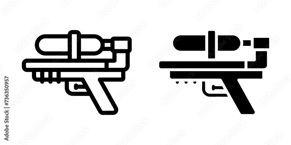 water gun icon. sign for mobile concept and web design. vector illustration
