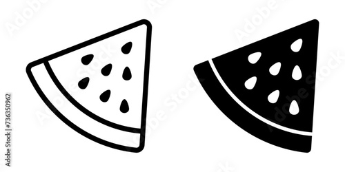 Watermelon icon. sign for mobile concept and web design. vector illustration