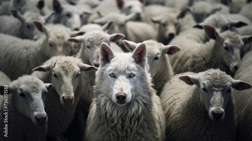 A wolf among sheep a wolf with evil intentions