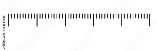 Measuring scale black lines isolated. Measuring tool template. Measure instrument isolated lines. Ruler icon symbol PNG