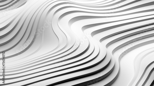 A minimalist abstract background of black and white 3d art similar to staircase of light and shadow
