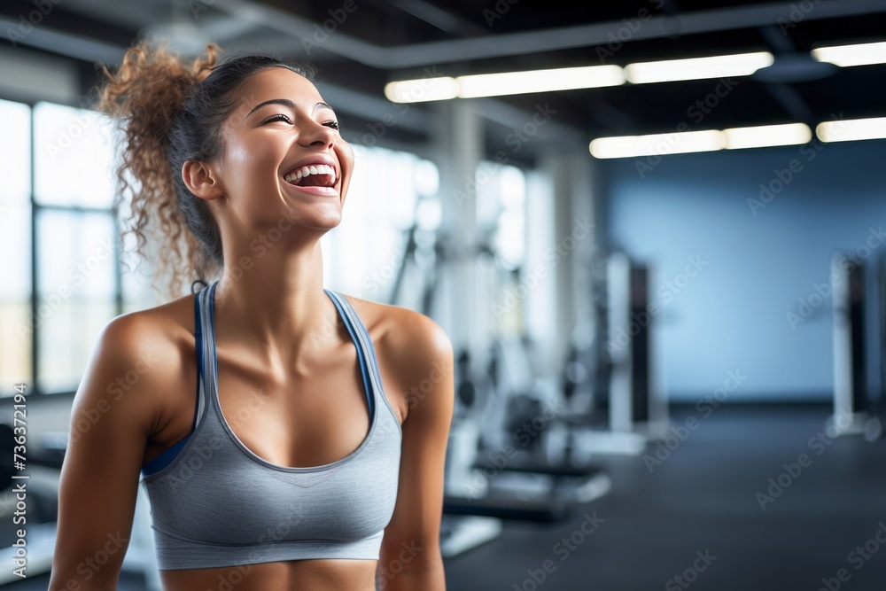 portrait of a young woman in a gym, training, fitness, sport, lifestyle portrait of a young woman in a gym, training, fitness, sport, lifestyle