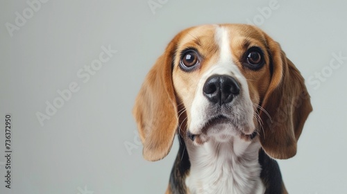 Beagle dog isolated on white background © Fanii