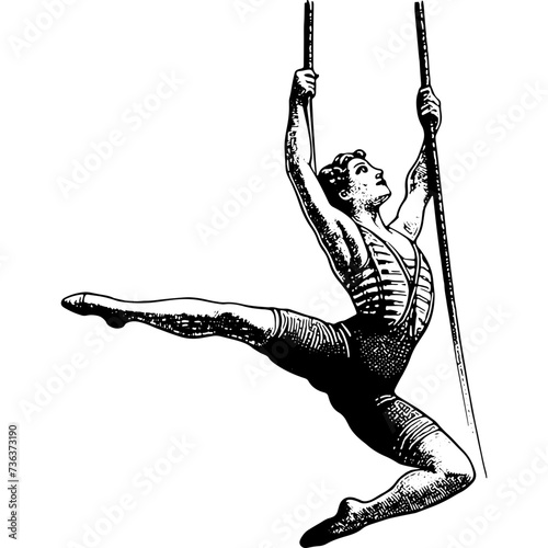 Acrobat On The Tightrope  photo