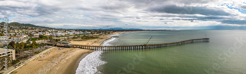 Ventura California. Beach Pier. Aerial scenic Panorama