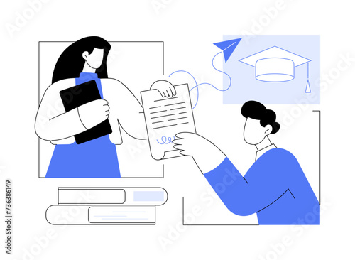 Ask recommendations isolated cartoon vector illustrations.
