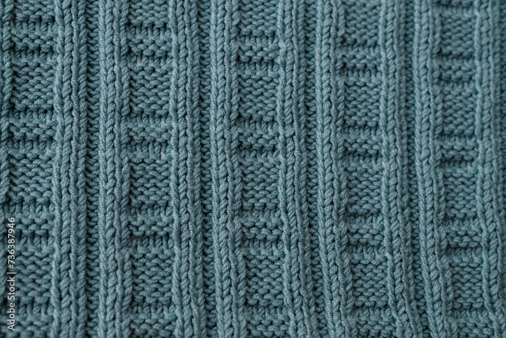 Woolen knitting closeup. More of this motif in my port.