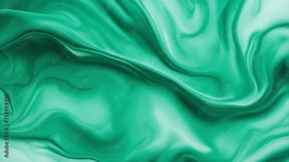 Fototapeta premium background green silk fabric background 