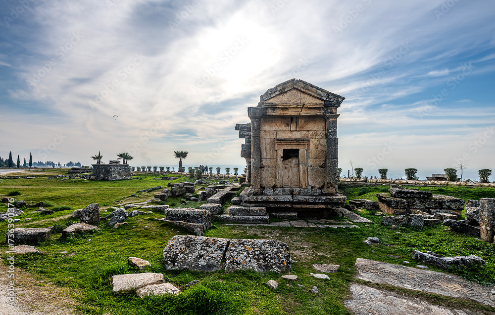 Hierapolis Ancient City located in Pamukkale district of Denizli district