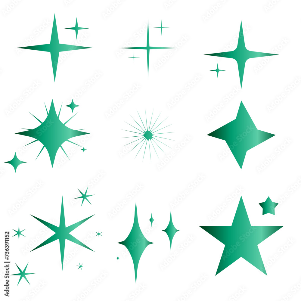 Green stars collection