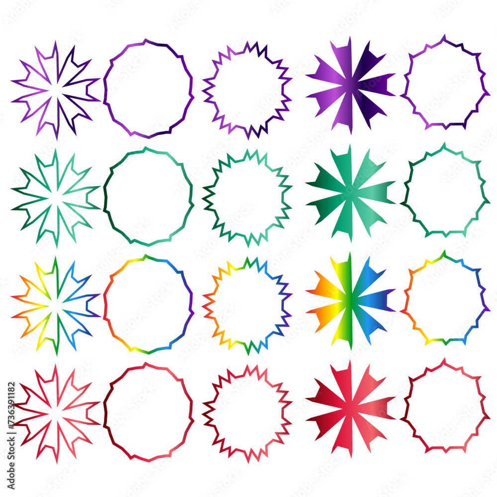 rainbow stars collection