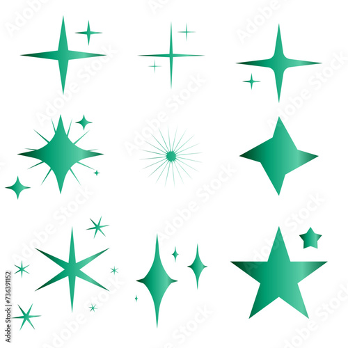 Green stars collection