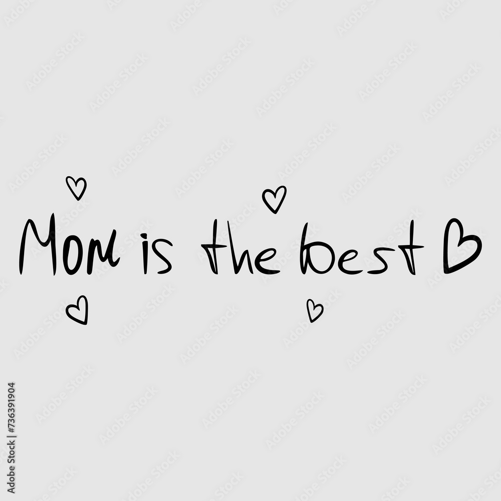 Fototapeta premium inscription mom