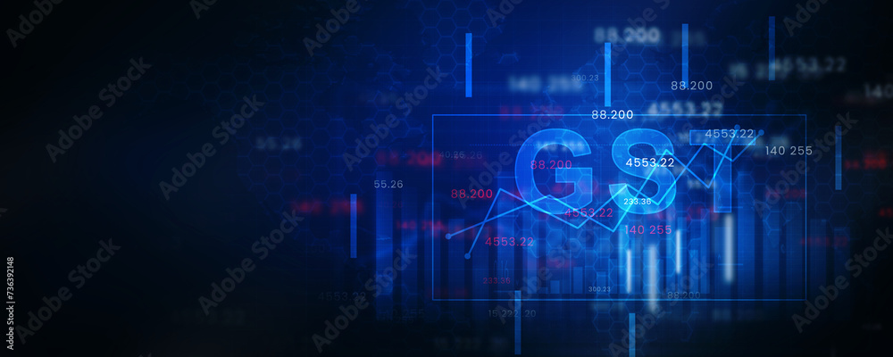 2d rendering Stock market online business concept. business Graph 2d rendering Stock market online business concept. business Graph