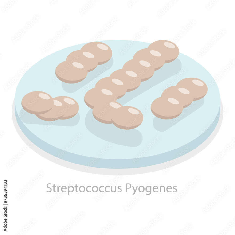 3D Isometric Flat Vector Illustration of Upper Respiratory Tract Infection, Types of Viruses. Item 6 3D Isometric Flat Vector Illustration of Upper Respiratory Tract Infection, Types of Viruses. Item 6