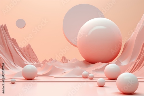 Fototapeta kuchenna Physics mockup background. Formula solution. Generate Ai
