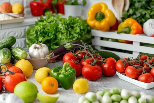 fresh vegetables on the table