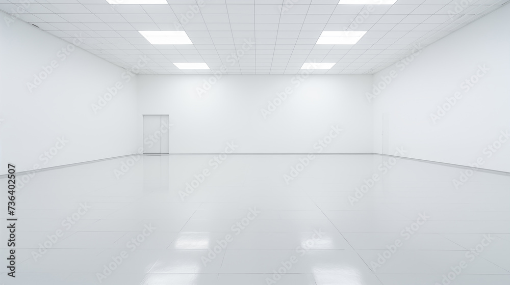 Empty White Room, White Room Background.
