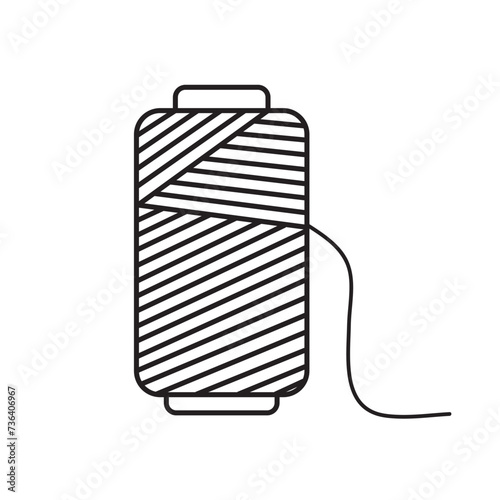 Wire Roll icon vector icon. Simple element illustration. Wire Roll symbol design. Can be used for web and mobile.