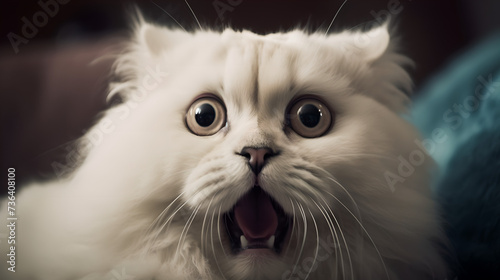 Portrait of a Surprised Cat © Samantha