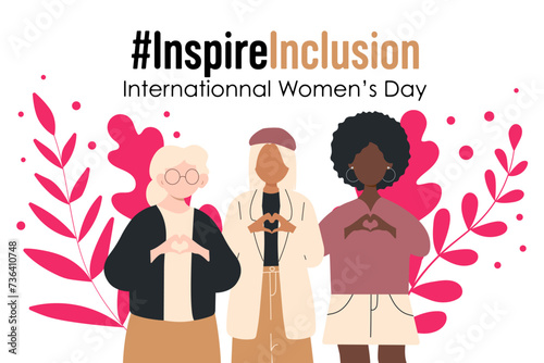 International Women's Day banner. #InspireInclusion