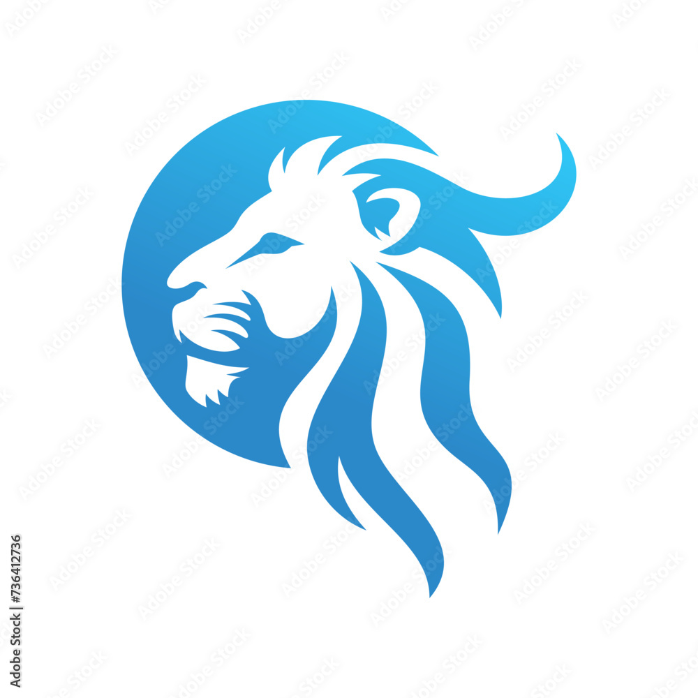 King Lion Head Logo Template, Lion Strong Logo Golden Royal Premium Elegant Design King Lion Head Logo Template, Lion Strong Logo Golden Royal Premium Elegant Design