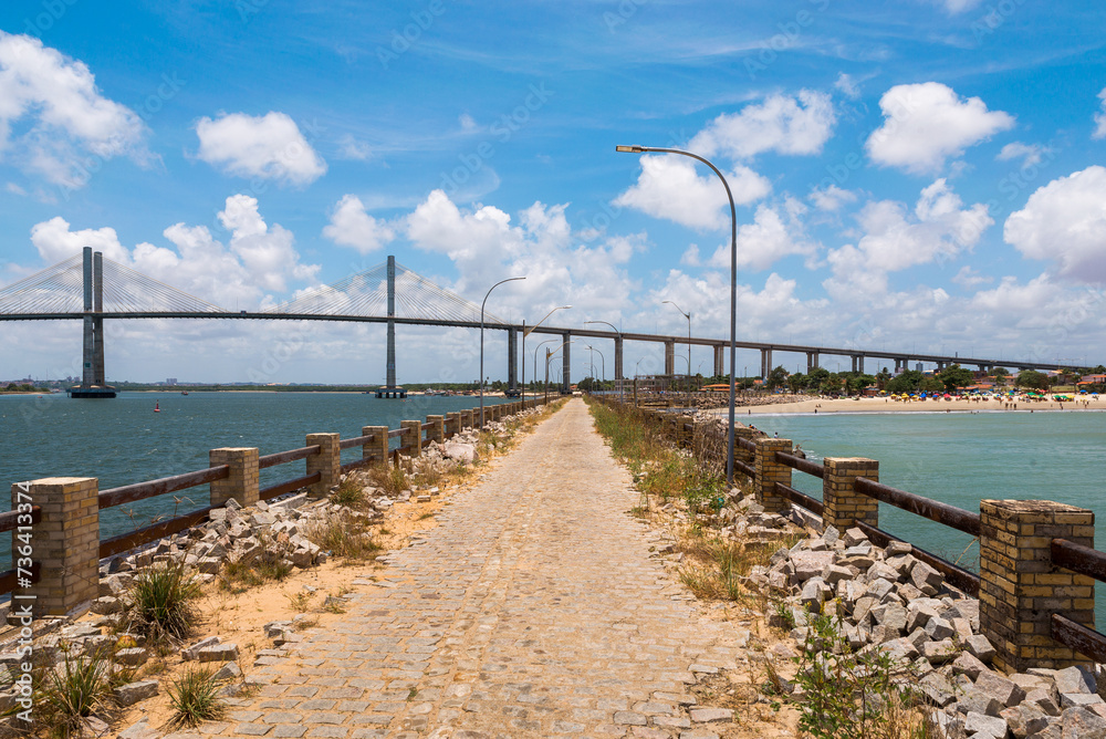 Redinha Pier and Newton Navarro Bridge in Natal City