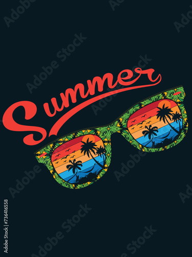 Summer T-Shirt Design Vector  (ID: 736416558)