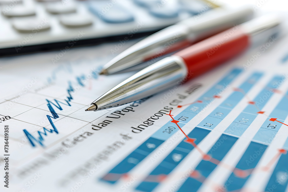 Detailed Financial Analysis with Calculator and Graphs.
Close-up of a calculator, pen, and financial charts, signifying meticulous business analysis. Detailed Financial Analysis with Calculator and Graphs.
Close-up of a calculator, pen, and financial charts, signifying meticulous business analysis.