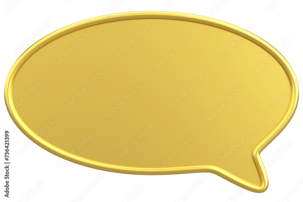 Speech Bubble. Text Box. 3D Illustration. Speech Bubble. Text Box. 3D Illustration.