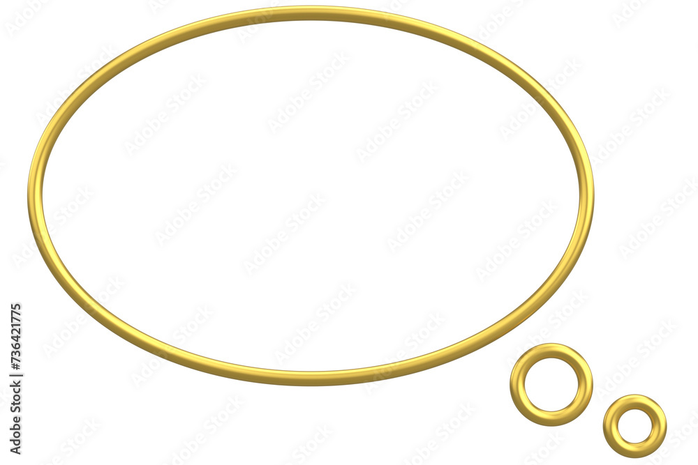 Speech Bubble. Text Box. 3D Illustration. Speech Bubble. Text Box. 3D Illustration.