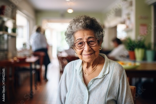 Portrait of a senior woman in the nursing home