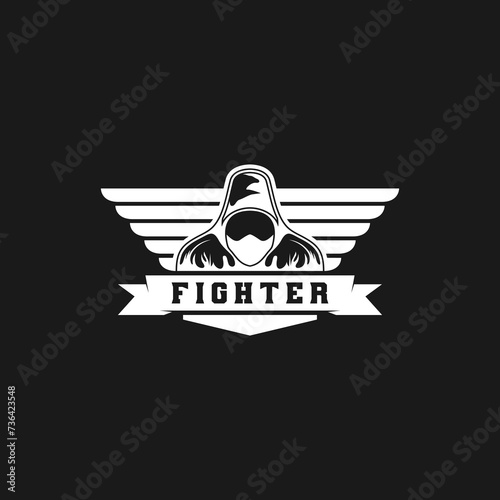Fighter logo design