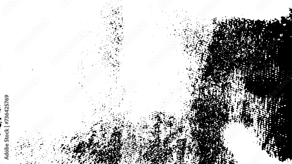 Fototapeta premium Rustic grunge texture with grain and stains. Abstract noise background. PNG graphic illustration with transparent background.