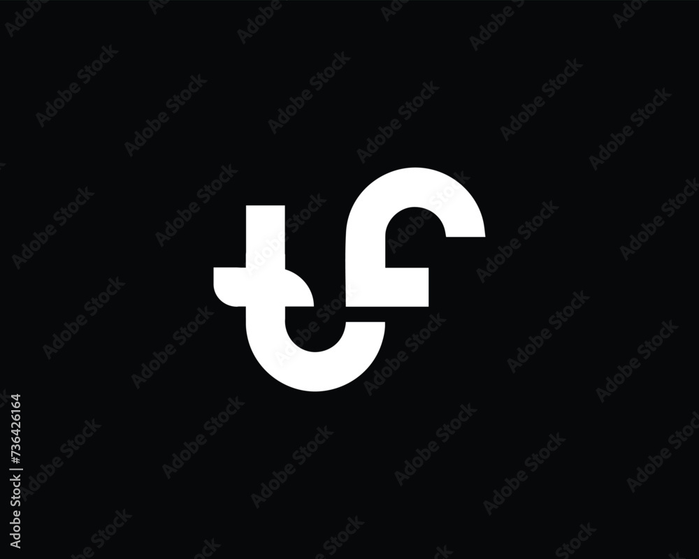 Minimalist Letter TF Logo Design | TF Icon Minimalist Letter TF Logo Design | TF Icon