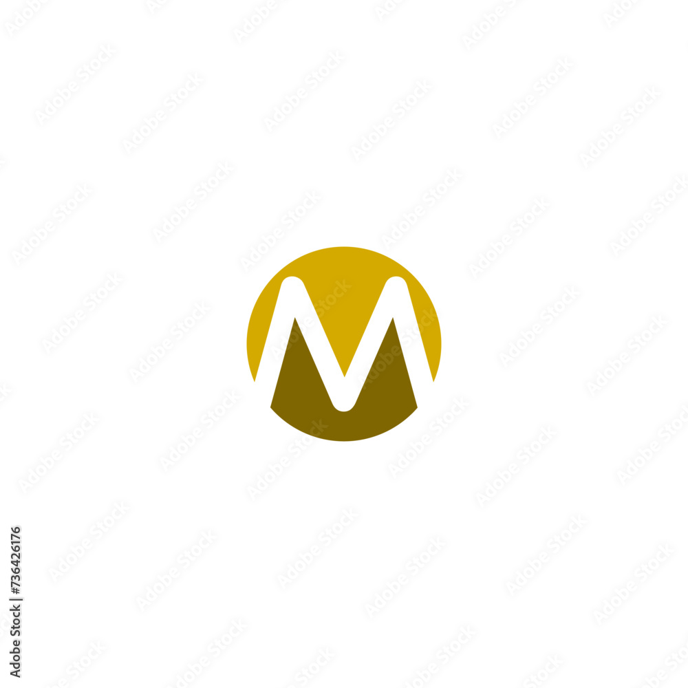 Letter M logo isolated on white background Letter M logo isolated on white background