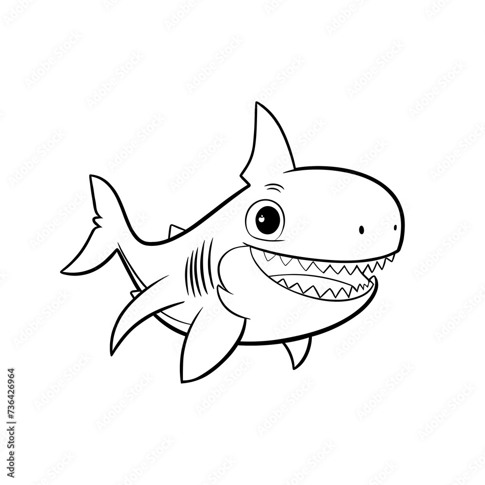 Naklejka premium 상어