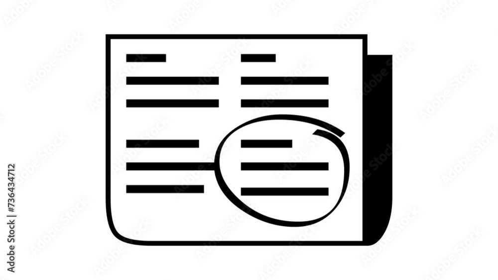 Annotation shape icon sign animated black color in white background Annotation shape icon sign animated black color in white background