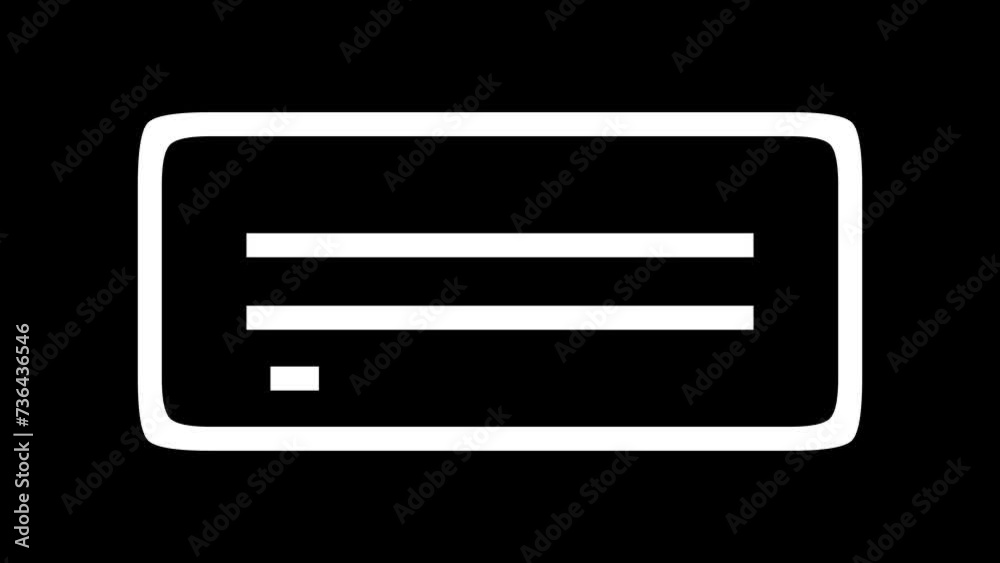 Hard disk drive shape icon animated white color in black background Hard disk drive shape icon animated white color in black background