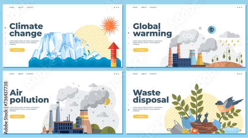 Air pollution vector illustration. Pollutions shadow looms large, specter haunting corridors our environmental conscience Emission reduction is battle cry against encroaching darkness air pollution