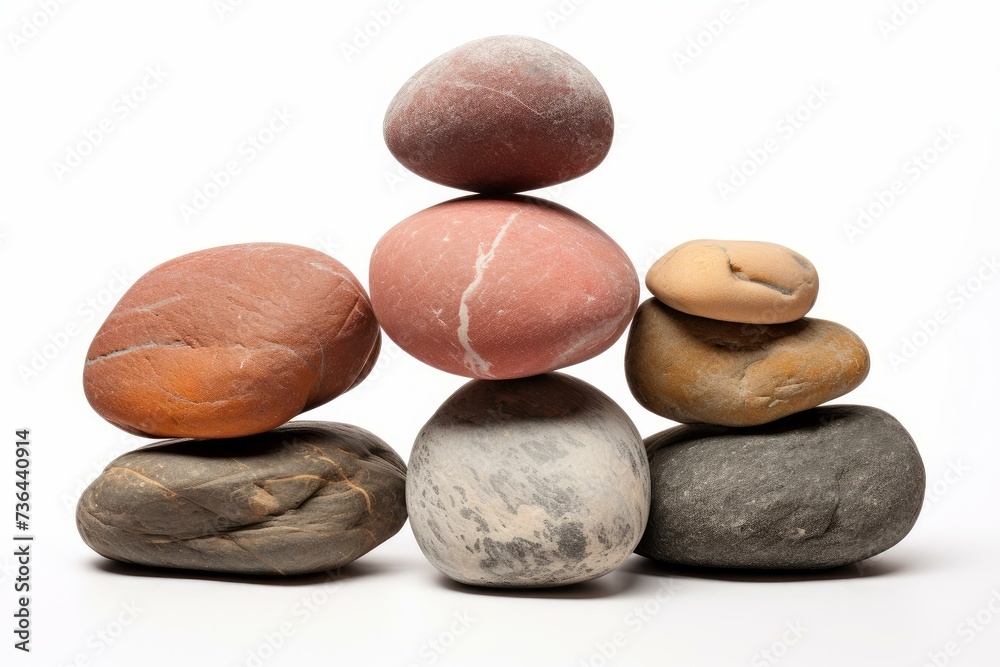 River stones pile. Spa mineral wet. Generate Ai River stones pile. Spa mineral wet. Generate Ai