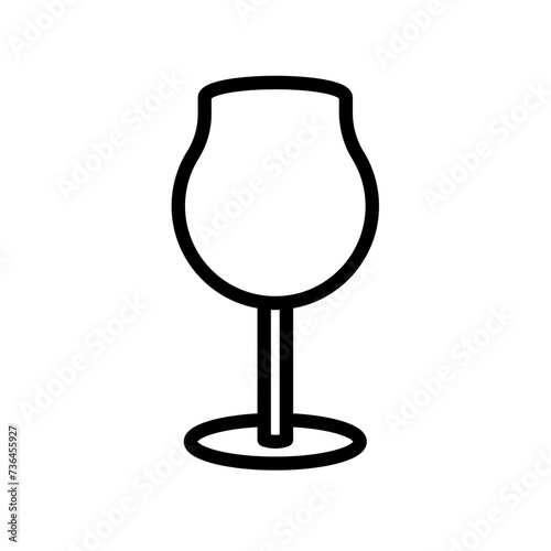 wine glass - vector icon