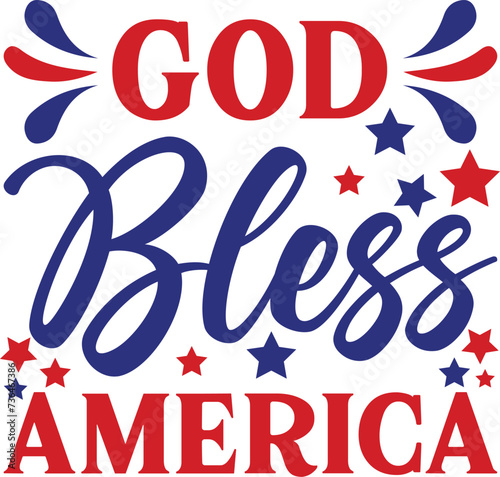 God bless america T-shirt, 4th of July T-shirt, Fourth of July, America, USA Flag, USA Holiday, Patriotic, Independence Day Shirt, Cut File For Cricut Silhouette